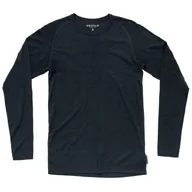 Koszulki sportowe męskie - Męska koszulka Devold Lauparen Merino 190 Base Shirt Man Rozmiar: L / Kolor: ciemnoniebieski - miniaturka - grafika 1