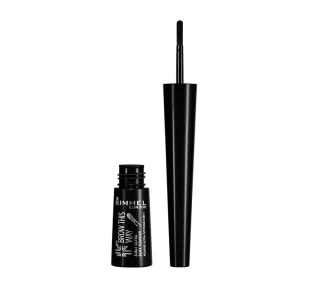Rimmel Brow Shake Filling Powder puder do brwi 004 Soft Black 07g - Pudry do twarzy - miniaturka - grafika 2