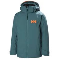 Kurtki narciarskie - Helly Hansen Traverse, kurtka narciarska, junior, ciemnozielony - miniaturka - grafika 1