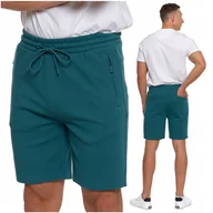 Spodenki męskie - SZORTY MĘSKIE Dresowe Krótkie Spodenki Kieszenie na Zamek Modne MORAJ L - miniaturka - grafika 1