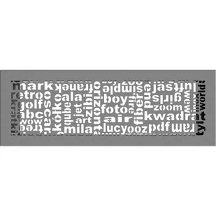 Kratki.pl KRATKA KOMINKOWA ABC GRANITO 170X490 MM 49ABC/GR - Akcesoria kominkowe - miniaturka - grafika 1