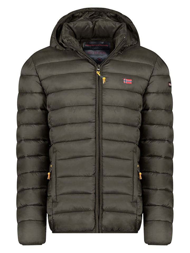 Geographical Norway Kurtka pikowana w kolorze khaki