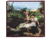 Krawaty i muchy męskie - Poszetka z reprodukcją obrazu Henryka Siemiradzkiego E177B - miniaturka - grafika 1