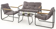 Meble ogrodowe - Zestaw nowoczesnych mebli wypoczynkowych do ogrodu R1-G46 - miniaturka - grafika 1