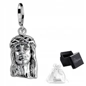 Wisiorki - Medalik srebrny pr.925 Wisiorek Zawieszka Jezus Chrystus - miniaturka - grafika 1