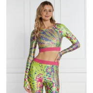 Koszulki i topy damskie - Versace Jeans Couture Top MAGLIETTA | Slim Fit - miniaturka - grafika 1