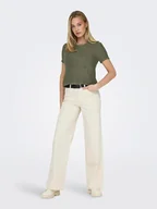 Swetry damskie - ONLY Sweter w kolorze khaki - miniaturka - grafika 1