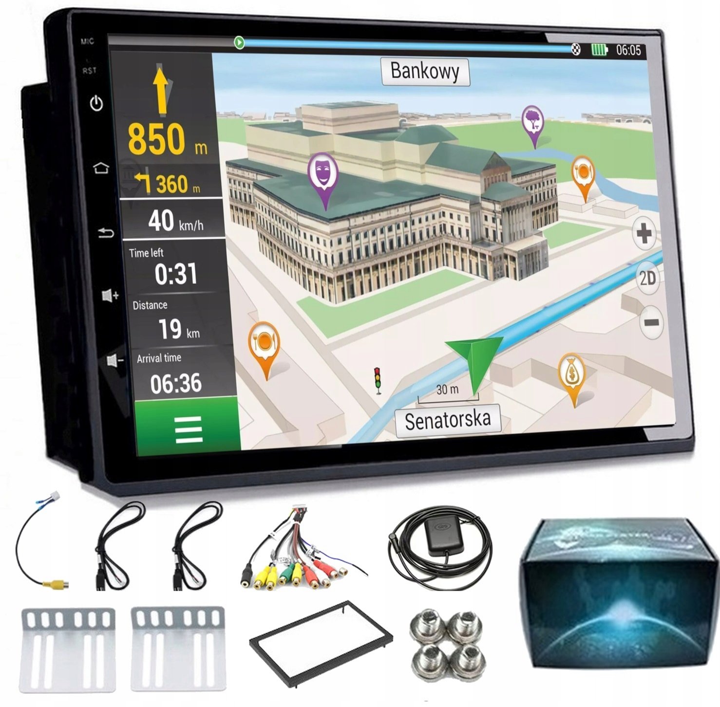 Projack A3194 380 Radio Gps 2DIN Wifi Bluetooth 2/64GB