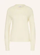Swetry damskie - Lacoste Sweter weiss - LACOSTE - miniaturka - grafika 1