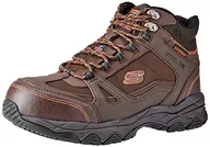 Botki damskie - Skechers Botki męskie Ledom, Skóra brązowa, 44 EU - miniaturka - grafika 1