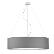 Lampy sufitowe - Geometryczna lampa wisząca PORTO fi - 80 cm - kolor szary stalowy - miniaturka - grafika 1
