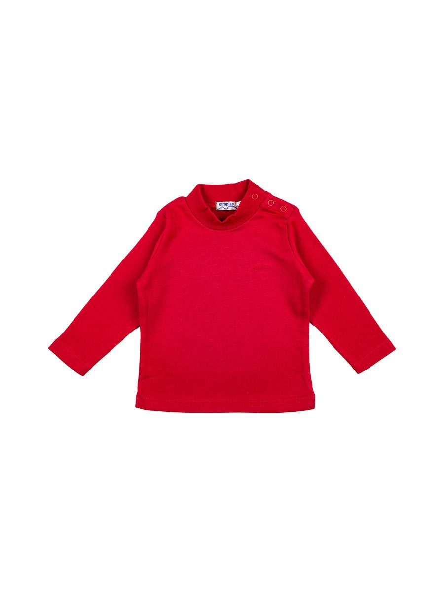 Dziecięca bluzka z długim rękawem czerwona Olimpias r.86