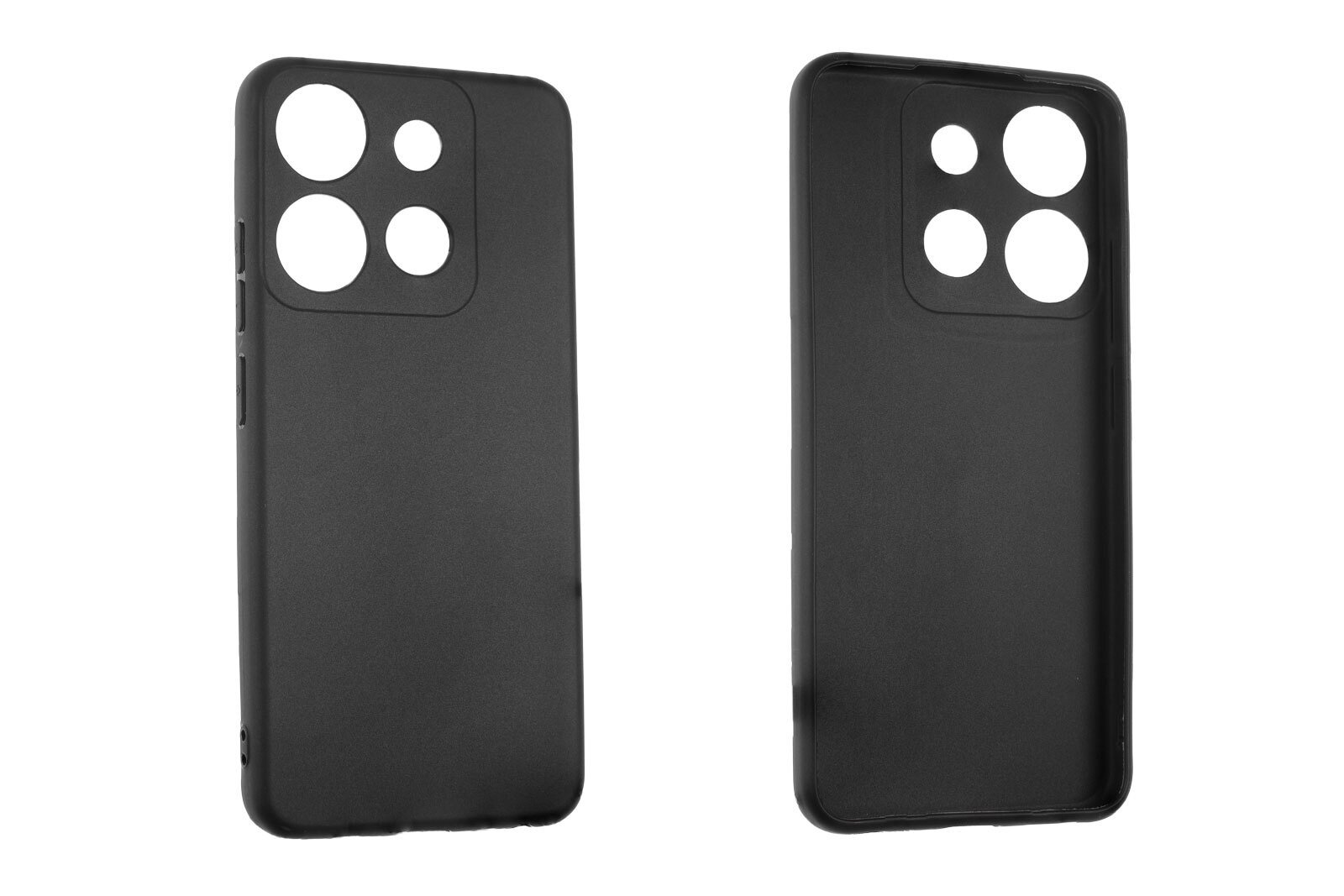 caseroxx ochronny pokrowiec TPU kompatybilny z Tecno Mobile Spark Go, gumowe etui na telefon czarny