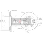 MAXGEAR Tarcza hamulcowa 19-1324