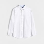 Koszule męskie - Reserved - Koszula regular fit - Biały - miniaturka - grafika 1