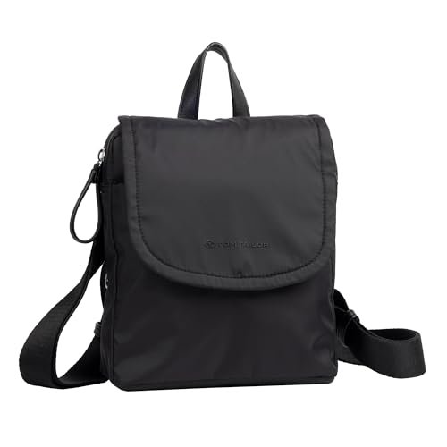 TOM TAILOR Sansa plecak damski, czarny, czarny, m