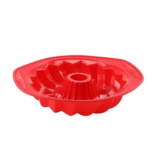Tadar FORMA SILIKONOWA DO PIECZENIA BABKI 30x27cm CZERWONA SILICO TD-2380 TD-2380 - Formy do ciast - miniaturka - grafika 1