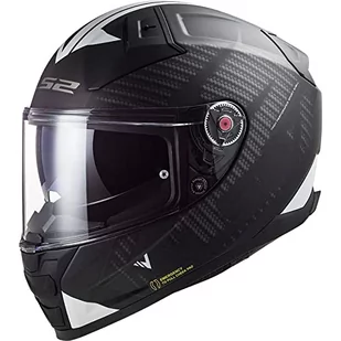LS2, Kask rowerowy VECTOR II Splitter black white, XXL - Kaski motocyklowe - miniaturka - grafika 1