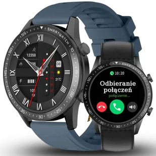 Gravity GT10-5 BK/BU/BK leather PROF - Smartwatch - miniaturka - grafika 1