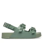 Sandały damskie - Sandały Melissa Melissa Cozy Sandal Ad 36895 Zielony - miniaturka - grafika 1