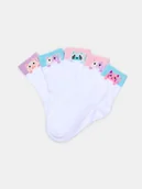 Skarpetki dla dzieci - Sinsay - Prążkowane skarpetki z motywem kotów 5 pack - wielobarwny - miniaturka - grafika 1