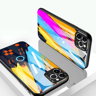 Color Glass Case etui pokrowiec nakładka ze szkła hartowanego z osłoną na aparat iPhone 11 Pro Max pattern 2 - Etui i futerały do telefonów - miniaturka - grafika 17