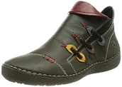 Botki damskie - Rieker Damskie sztyblety 72581, Forest Miód Brandy Royal Wine 72581 54, 41 EU - miniaturka - grafika 1