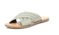 Klapki i japonki damskie - KICKERS Damskie japonki na dzień, khaki, 40 EU, Khaki, 40 EU - miniaturka - grafika 1