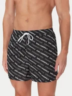 Kąpielówki męskie - KARL LAGERFELD Szorty kąpielowe A2M46063 Czarny Regular Fit - miniaturka - grafika 1