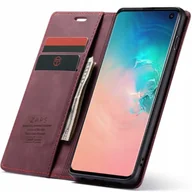 Etui i futerały do telefonów - Spacecase Etui Wallet Galaxy S10e wiśniowy - miniaturka - grafika 1
