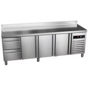 Stół chłodniczy z szufladami 2242x700x850mm ASBER GREEN LINE GTP-7-225-32 D - Stoły gastronomiczne - miniaturka - grafika 1