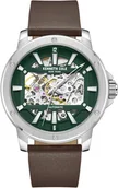 Zegarki męskie - Zegarek męski KENNETH COLE KCWGE2237905 zielony klasyczny skeleton - miniaturka - grafika 1