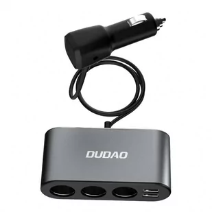Dudao ładowarka samochodowa 2x USB / 3x rozdzielacz gniazda zapalniczki czarny (R1Pro black) - Ładowarki samochodowe - miniaturka - grafika 4
