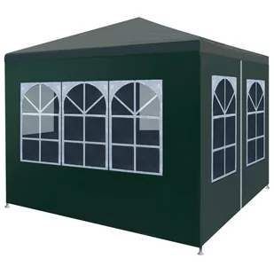 vidaXL Namiot imprezowy 3 x 3 m zielony 45099 - Pawilony ogrodowe - miniaturka - grafika 2