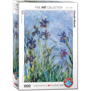 Eurographics Puzzle 1000 Irises by Monet (Detail) 6000-2034 - - Puzzle - miniaturka - grafika 1