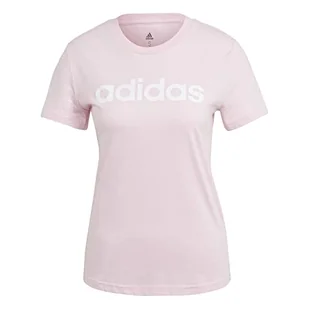adidas T-shirt damski (Short Sleeve) W Lin T, Clear Pink/White, GL0771, 2XL - Koszulki i topy damskie - miniaturka - grafika 1