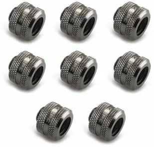 XSPC Przyłącze G1/4" do 14mm Hardtube czarny chrom - 8 sztuk - Chłodzenie wodne - miniaturka - grafika 1