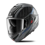 Kaski motocyklowe - Kask Szczękowy Shark OXO Antracyt/Niebieski/CzarnyXXL - miniaturka - grafika 1