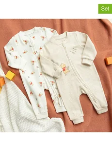 COOL CLUB Rampersy (2 szt.) w kolorze beżowym - Pajacyki dla niemowląt - miniaturka - grafika 1