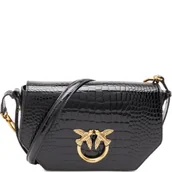 Torebki damskie - Pinko Skórzana torebka na ramię LOVE CLICK EXAGON CLASSIC - miniaturka - grafika 1