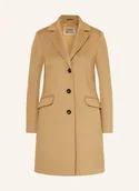Płaszcze damskie - Cinzia Rocca Płaszcz Wełniany braun - miniaturka - grafika 1