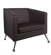 Fotele - Gabbiano Fotel Do Poczekalni 006 Brązowy - miniaturka - grafika 1