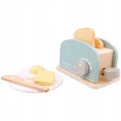 Zabawy w naśladowanie dorosłych - DREWNIANY TOSTER DLA DZIECI MIĘTOWY LIMITOWANY MM - miniaturka - grafika 1