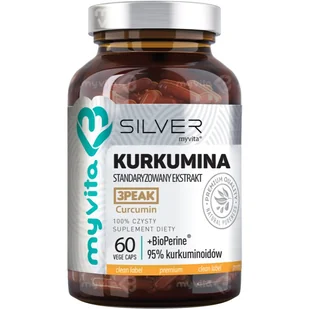 MyVita 123ratio SILVER Kurkumina 60 kaps 3439042 - Pozostałe kosmetyki - miniaturka - grafika 1