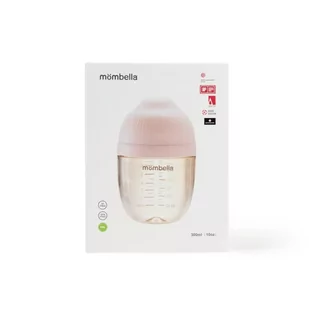 Mombella Butelka Antykolkowa Dla Noworodka Roze Ppsu 300Ml - Grzechotki dla dzieci - miniaturka - grafika 1