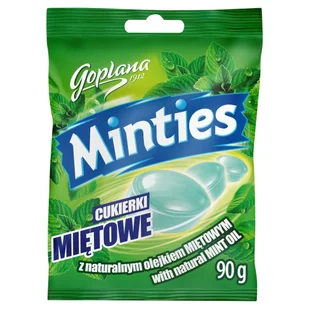Goplana Cukierki miętowe Minties 90 g - Cukierki - miniaturka - grafika 1