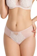 Majtki damskie - Gorsenia Romantic vibe 854 brazyliany beżowe figi damskie - miniaturka - grafika 1