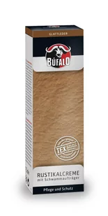 BUFALO RUSTIC CREAM DO SKÓR GŁADKICH ZAMSZU NUBUKU 75 ml BEZBARWNY - Środki do obuwia i ubrań - miniaturka - grafika 1