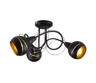 Globo Lighting RITA Lampa Sufitowa Czarny 3-punktowe Obszar wewnętrzny RITA Czas dostawy od 6-10 dni roboczych 54005-3D - Lampy sufitowe - miniaturka - grafika 2