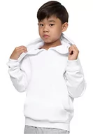 Bluzy dla chłopców - Urban Classics Chłopięca bluza z kapturem Blank Hoody, biała, 158/164 - miniaturka - grafika 1